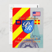 Nautisches Sprichwort Fair Wind und folgende Meere Postkarte (Vorne/Hinten)