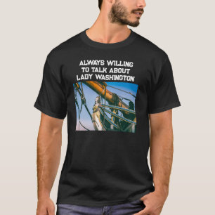 Nautisches Tall Ship Feather Head Fotografie T-Shirt