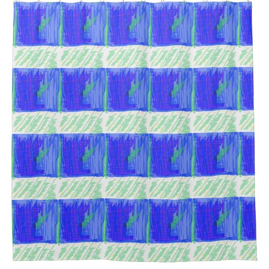 Nautisches Thema Duschvorhang (Vorderseite)