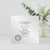 Nautisches Thema Einladung (Stehend Vorderseite)