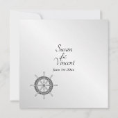 Nautisches Thema Einladung (Rückseite)