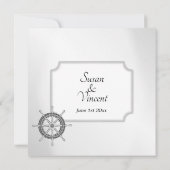 Nautisches Thema Einladung (Rückseite)