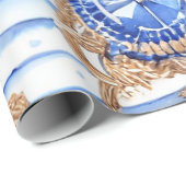 Nautisches Thema Geschenkpapier (Rolleneckpunkt)