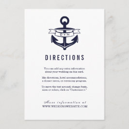 Nautisches Thema | Hochzeiten Begleitkarte