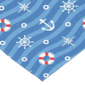 Nautisches Thema Kurzer Tischläufer (Ecke)