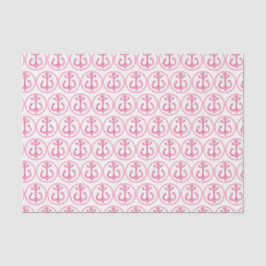 Nautisches Thema | Pink Anchors Tissue Paper Seidenpapier