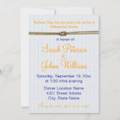 Nautisches Thema| Probe Abendessen Einladung (Rückseite)