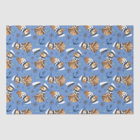 Nautisches Thema Seidenpapier (Vorderseite)