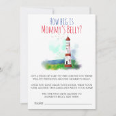 Nautisches Thema wie groß ist Mommy's Bauchkarte (Vorderseite)