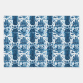 Nautisches Theme-Muster Nr. 5 Geschenkpapier Set (Vorderseite)