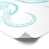 Nautisches Vintages Seepferd Poster (Ecke)