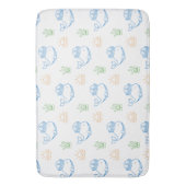 Nautisches Wal-Muster Cute Large Badematte (Vorderseite Vertikal)
