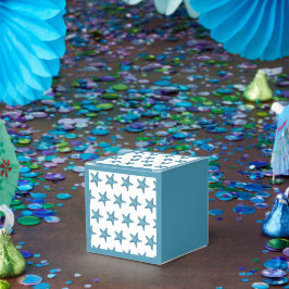 Nautisches Wasserfarben Blau Seestern Geschenkschachtel