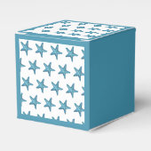 Nautisches Wasserfarben Blau Seestern Geschenkschachtel (Vorderseite)
