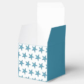 Nautisches Wasserfarben Blau Seestern Geschenkschachtel (Geöffnet)