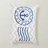 Nautisches Zickzack Siegel Dekokissen (Rückseite(Vertikal))