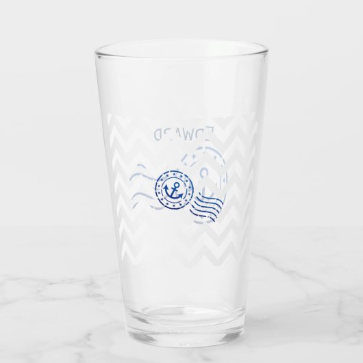 Nautisches Zickzack Siegel Glas (Rückseite)