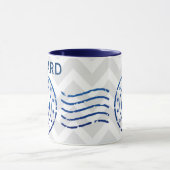 Nautisches Zickzack Siegel Tasse (Zentrum)