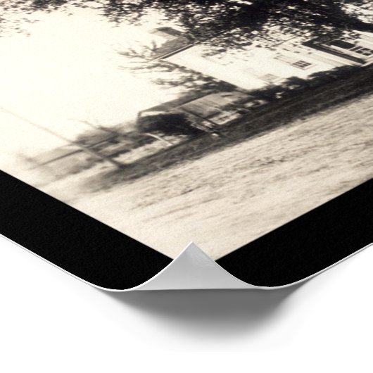 Nauvoo Mormon Houses Foto 1925 Poster (Ecke)