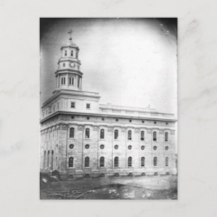Nauvoo Temple daguerreotype Postkarte
