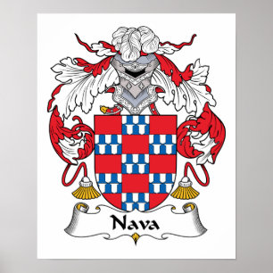 Nava Familienwappen Poster