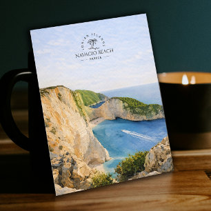Navagio Beach, Ionische Inseln Griechenland Aqua Postkarte