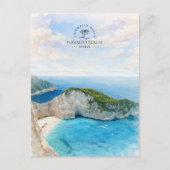 Navagio-Strand, Schiffswrack-Strand, Griechenland, Postkarte (Vorderseite)