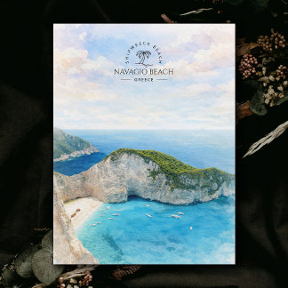 Navagio-Strand, Schiffswrack-Strand, Griechenland, Postkarte