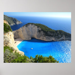 Navagio Strand, Zakynthos, Griechenland Poster