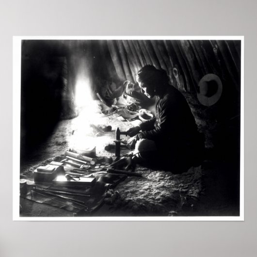 Navaho silversmith, c.1915 poster (Vorne)