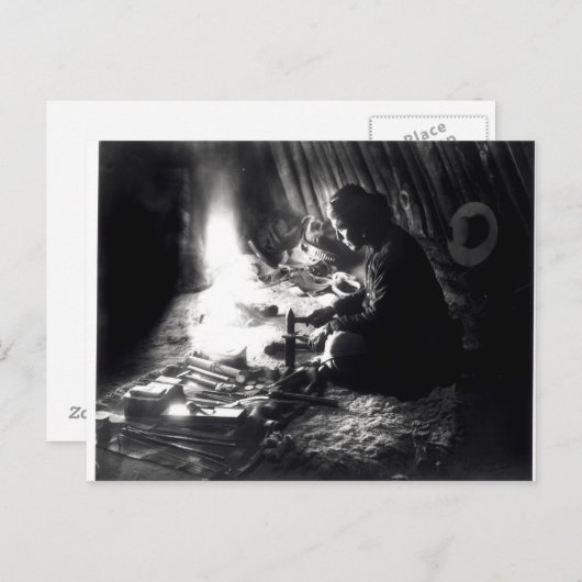 Navaho silversmith, c.1915 postkarte (Vorne/Hinten)