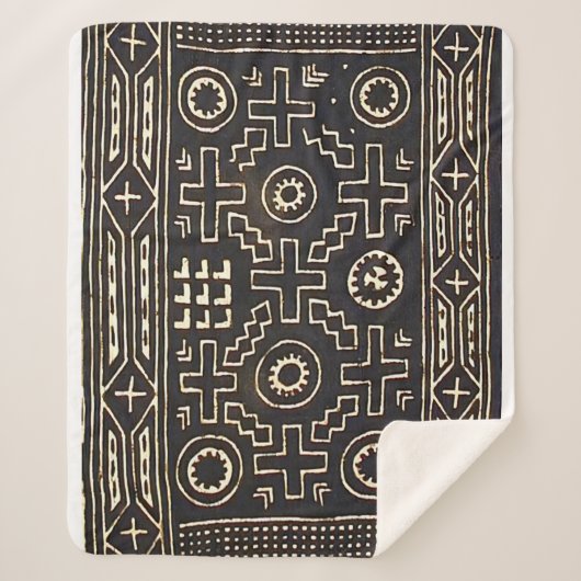 NAVAJO 1800er SADLE BLANKET REPRINT SHERPA BLANKET Sherpadecke (Vorderseite)