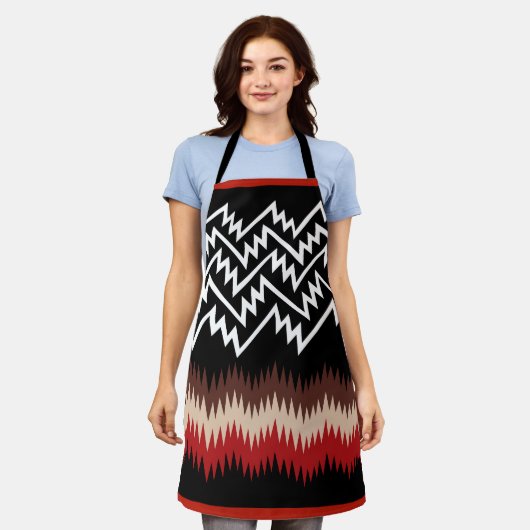 Navajo All-Over Print Apron Schürze (Getragen)