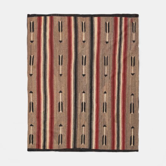 Navajo Arrow Horse Saddle 1935 Reprint Fleecedecke (Vorderseite)