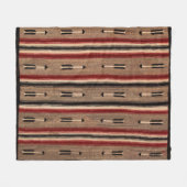 Navajo Arrow Horse Saddle 1935 Reprint Fleecedecke (Vorderseite (Horizontal))