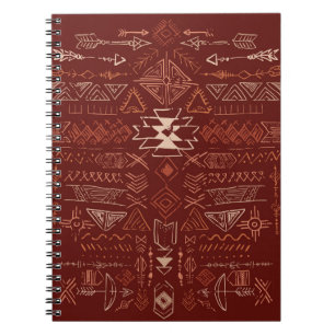 Navajo Aztec: Ethnisches Doodle-Muster. Notizblock