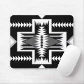 Navajo Black & Gray Mousepad (Mit Mouse)