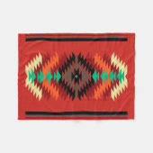 Navajo Blanket Design 5 Fleecedecke (Vorderseite (Horizontal))