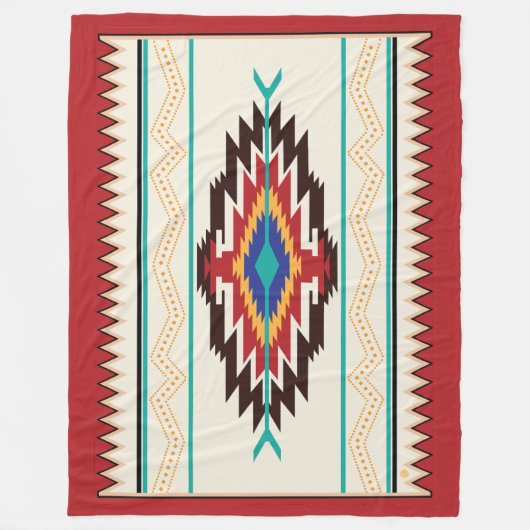 Navajo Blanket Design Fleecedecke (Vorderseite)