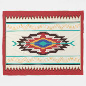 Navajo Blanket Design Fleecedecke (Vorderseite (Horizontal))