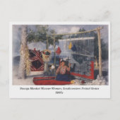 Navajo Blanket Weaver Frau alte Postkarte (Vorderseite)