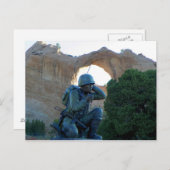 Navajo Code Talker (Window Rock) Postkarte (Vorne/Hinten)