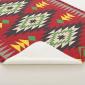 Navajo Design-1 Sherpa Blanket Sherpadecke (3/4)