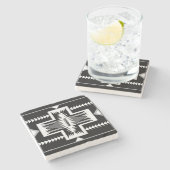 Navajo Design - 3 Keramiken Tile Steinuntersetzer (Seitenansicht)