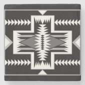 Navajo Design - 3 Keramiken Tile Steinuntersetzer (Vorderseite)