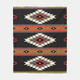 Navajo Design 7 Bandana Fleecedecke