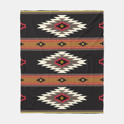 Navajo Design 7 Bandana Fleecedecke (Vorderseite)