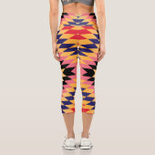 Navajo Design-7 High Waisted Capris (Rückseite)