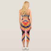 Navajo Design-7 High Waisted Capris (Rückseite)