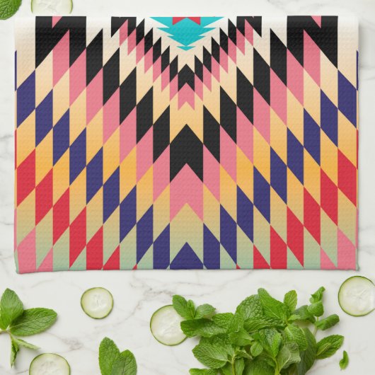 Navajo Design-7 Küchentücher (Gefaltet)